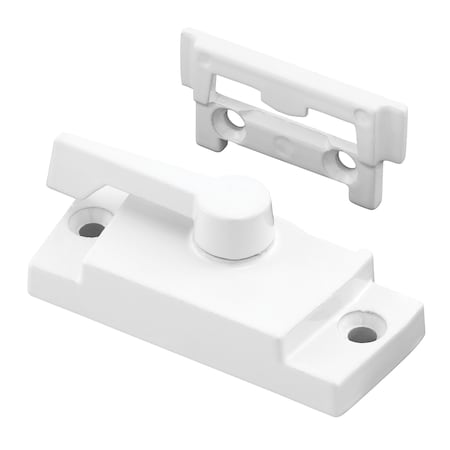Prime-Line Window Sash Lock 2-1/16 H/C w/Keeper 7/8 H/C Die White w/Screws (Single Pack) F 2914